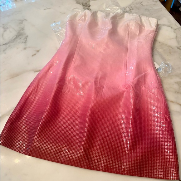 IBIZA SEQUIN MINI DRESS - OMBRE small NWT runaway the label - Picture 2 of 10